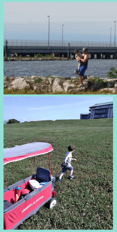 time at the lake with family and kids