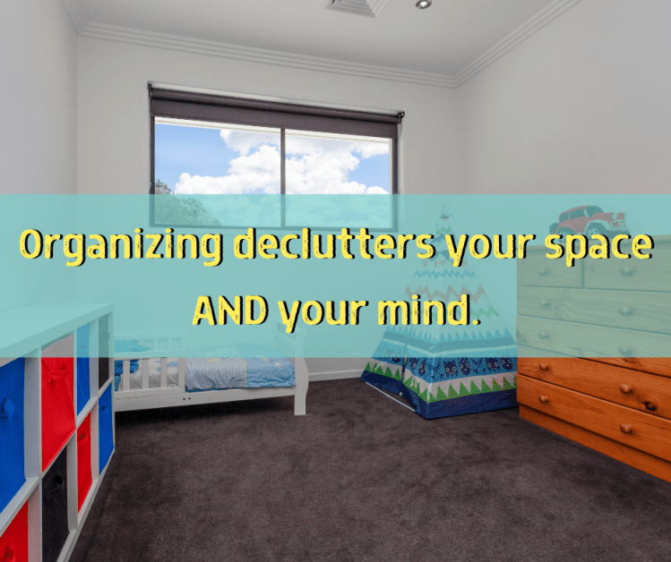 an organized kid's room