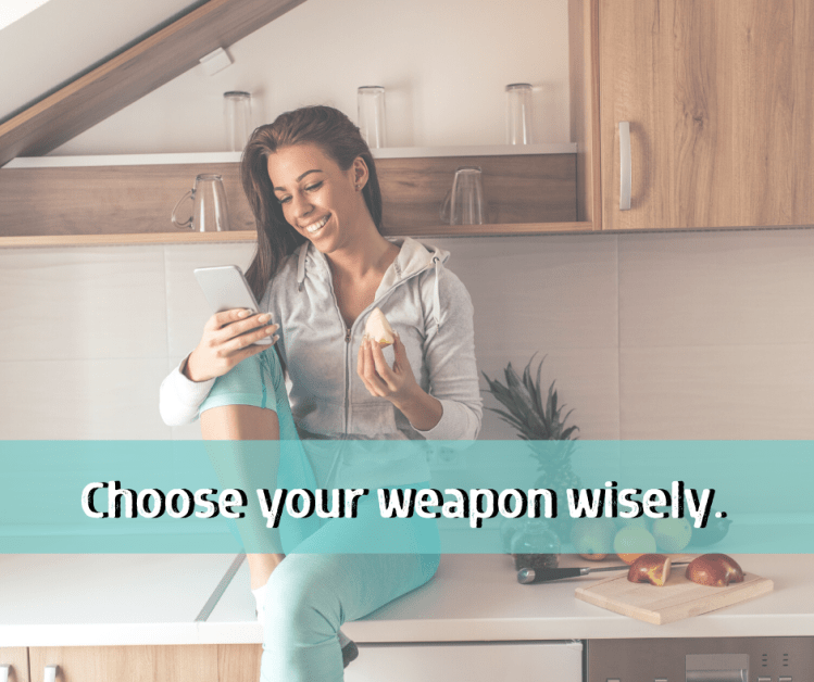 woman eating an apple as a healthy snack
