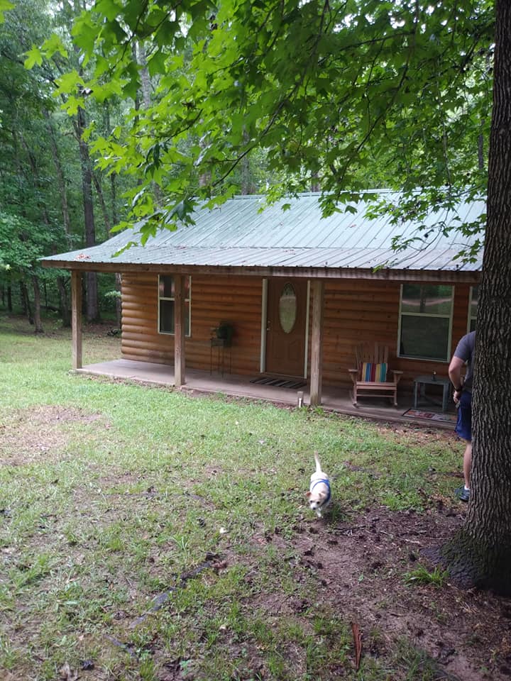 Log cabin in the woods, weekend getaway